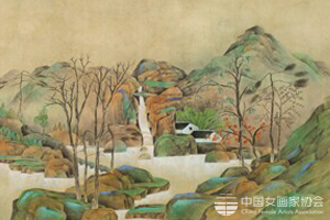 &ldquo;墨魂彩韵&rdquo;画展张译丹作品：《山隐》